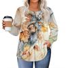 Womens Plus Size Tops Long Sleeve Shirts Round Neck Flowy Tunic Casual Loose Blouse L-5X