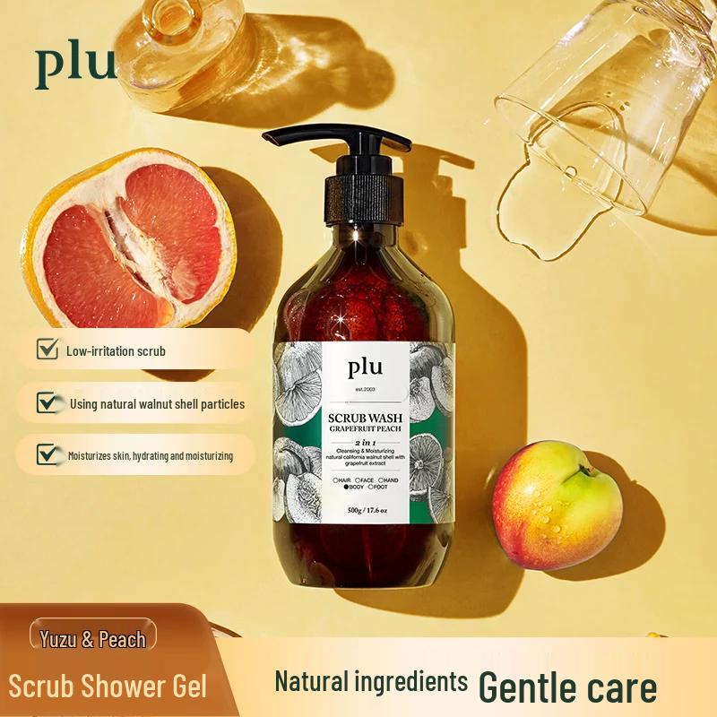 PLU Exfoliating Body Scrub Wash (Raspberry & Mint)