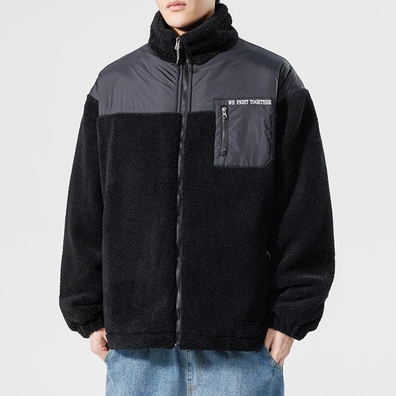 Толстая куртка с хлопковой подкладкой для мужчин на осень и зиму, новая утолщенная термокуртка из хлопка для мужчин, сшитая из хлопка с воротником-стойкой