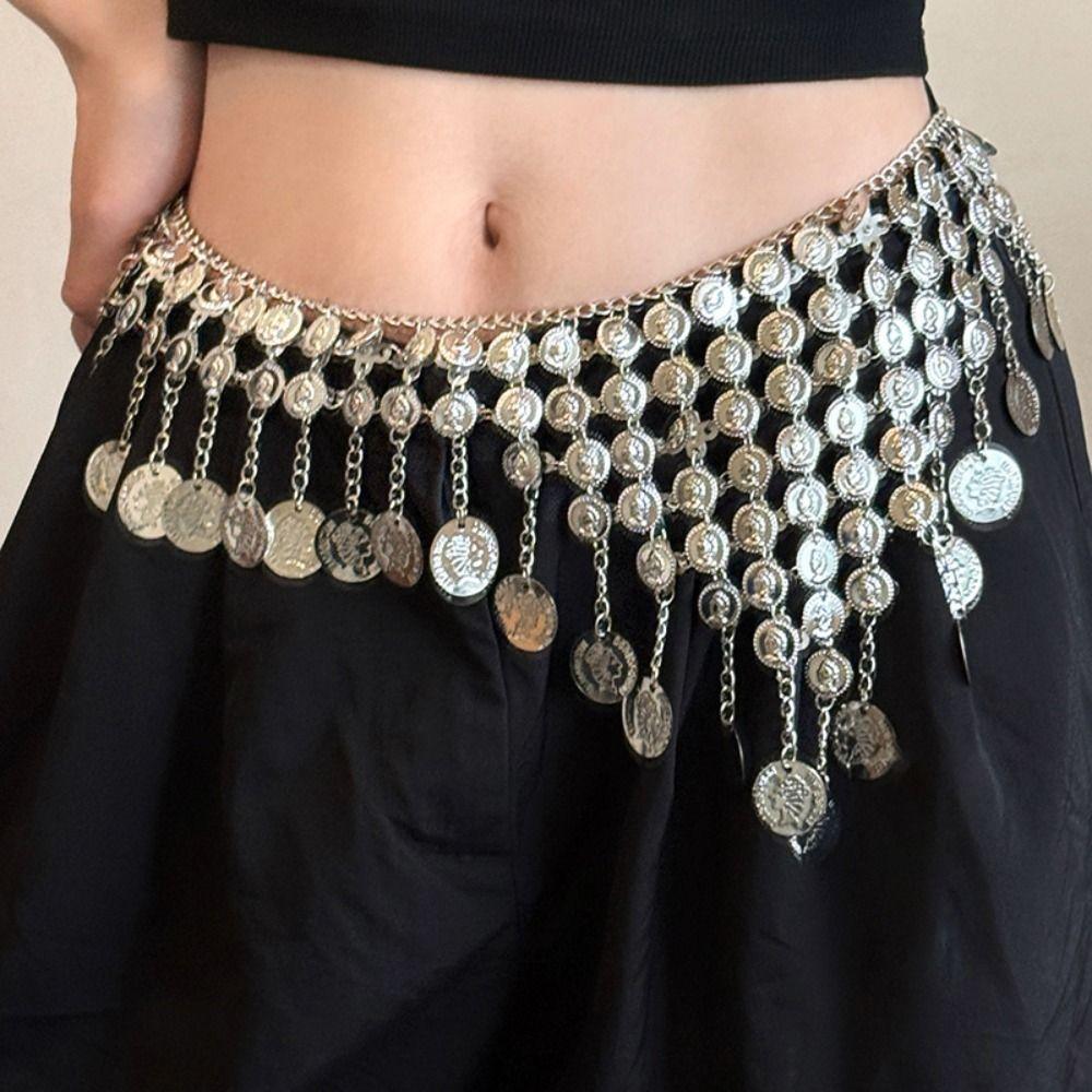Round Bohemian Style Waistband Vintage Ethnic Style Belt Dress Accessories