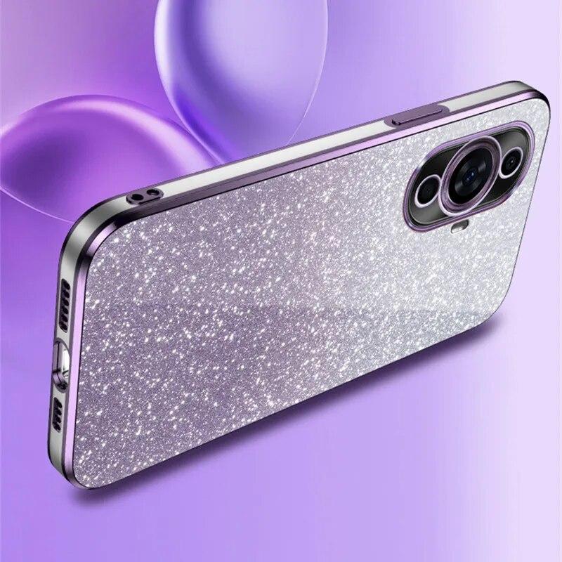 Роскошный чехол с градиентным блестящим покрытием для Huawei Nova 11 Pro 10 SE 9 9Z Y91 Y90 Y70 Plus Y61 8 8i 7 6 3 3i силиконовая задняя крышка