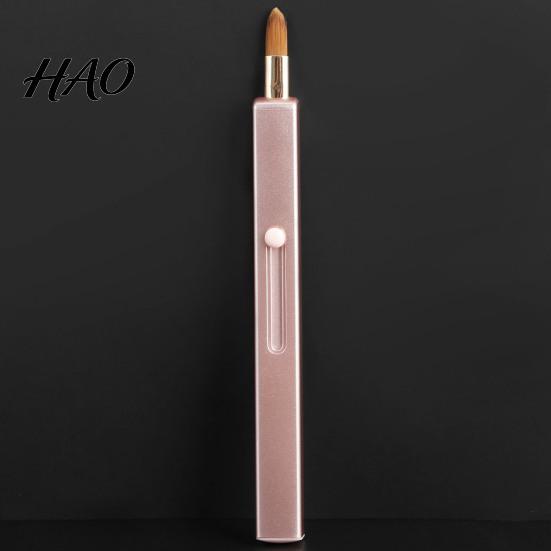 Lip Smudge Brush Dustproof Design Soft Bristle Matte Texture Non-slip Comfortable Grip Beauty Tool Multifunctional Retractable Makeup for Lady