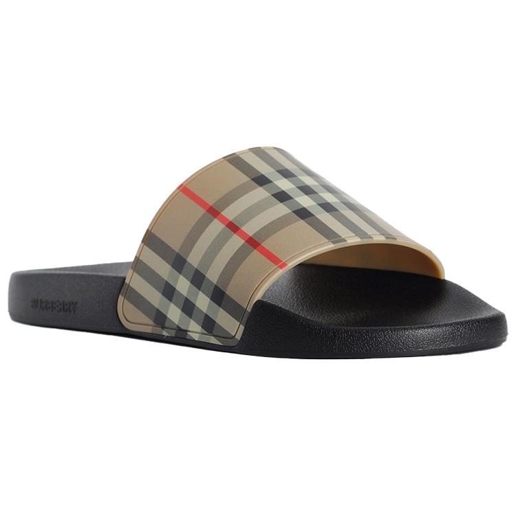 Burberry Slide Slippers Men's Beige 80239651