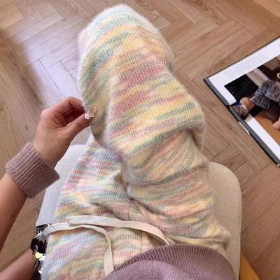 Сладкие широкие брюки для женщин с высокой талией, ниспадающие, новый стиль, ленивый стиль, свободные прямые повседневные брюки из клейкого риса для женщин на осень и зиму