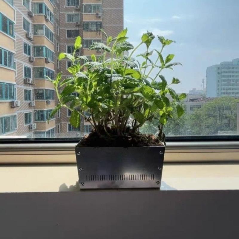 Stainless Steel Flower Pot Decorative Flowerpots Elegant Succulent Plant Pots Minimalist Luxury Flowerpot Garden Decorations