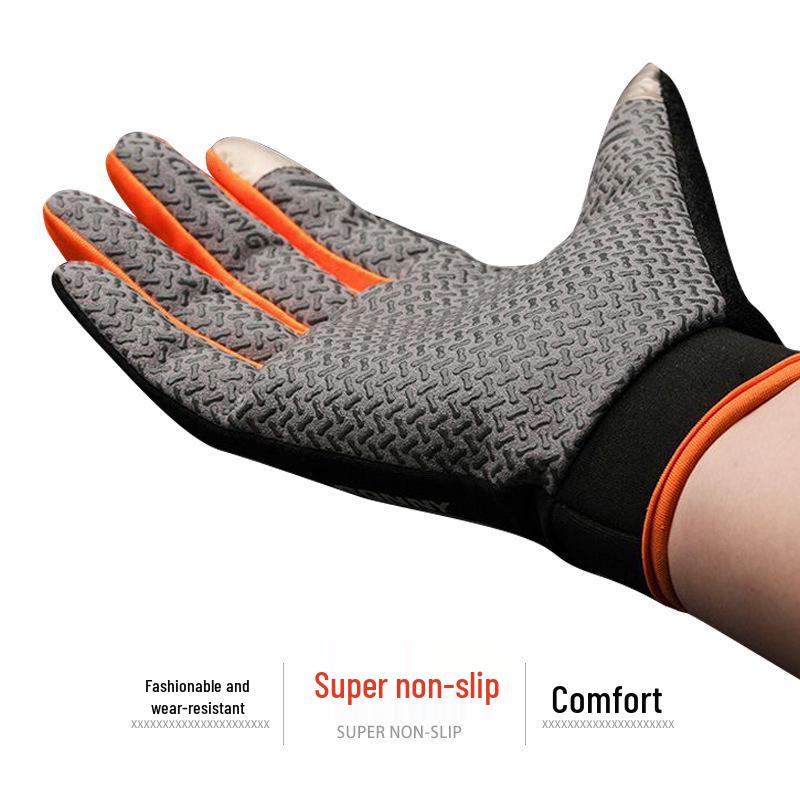 Унисекс Велосипедные и Рыболовные Силиконовые Перчатки без Пальцев – Нескользящие, Совместимые с Сенсорным Экраном, Защита от Солнца