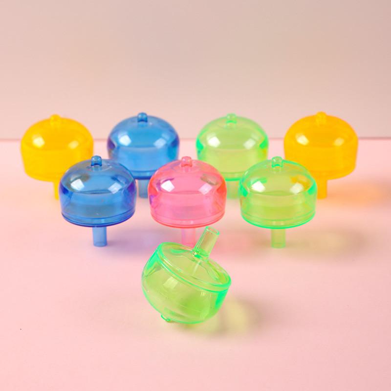 Classic Transparent Gyroscope Toy For Kids Plastic Handheld Creative Gift For Children