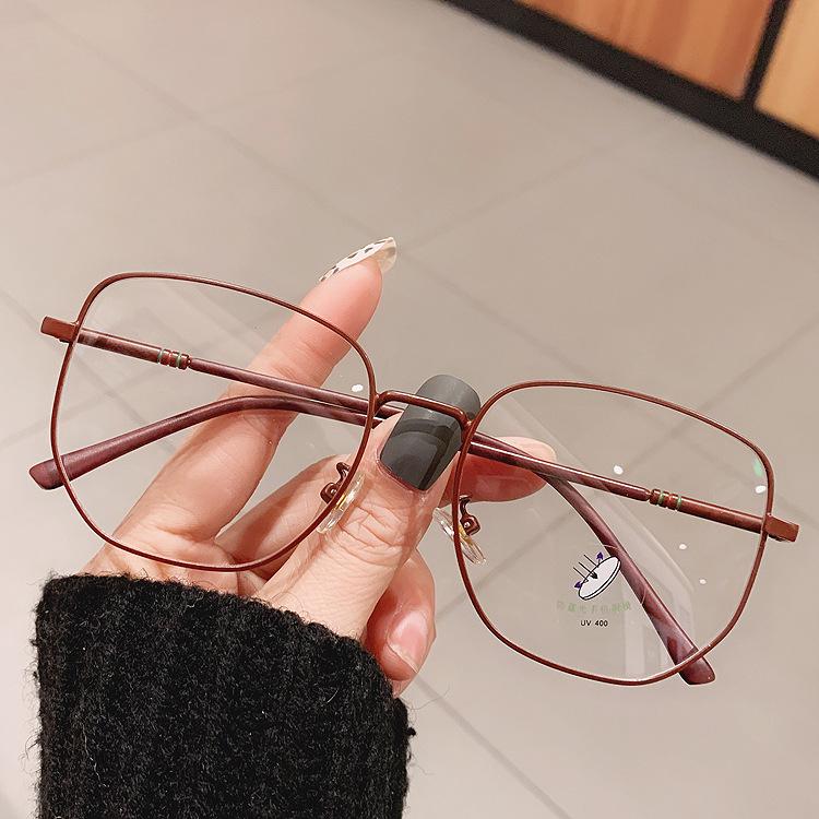 Женские очки Harajuku с неровной сеткой красного цвета в стиле ретро, защитой от синего света, простым декором и модным ажурным дизайном.