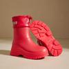 Factory Sale Various Widely Used Made In China Red Belted Rain Shoes