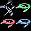 Flow Luminous USB Type C Cable 3A Fast Charge Data Cable для Samsung Xiaomi OPPO IPhone Charger Micro USB Wire LED Cable