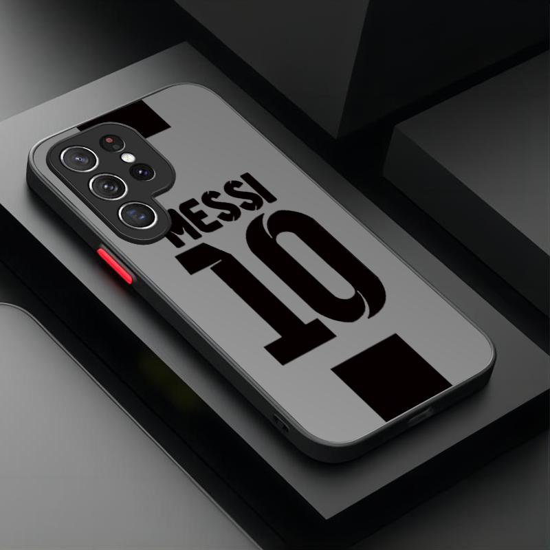 Футбольный Номер 10 7 Чехол для Телефона Для Samsung Galaxy S24 S23 S22 Ultra S21 S20 FE S10 Plus A15 A25 A35 A55 5G Note 20 10 PC Чехол