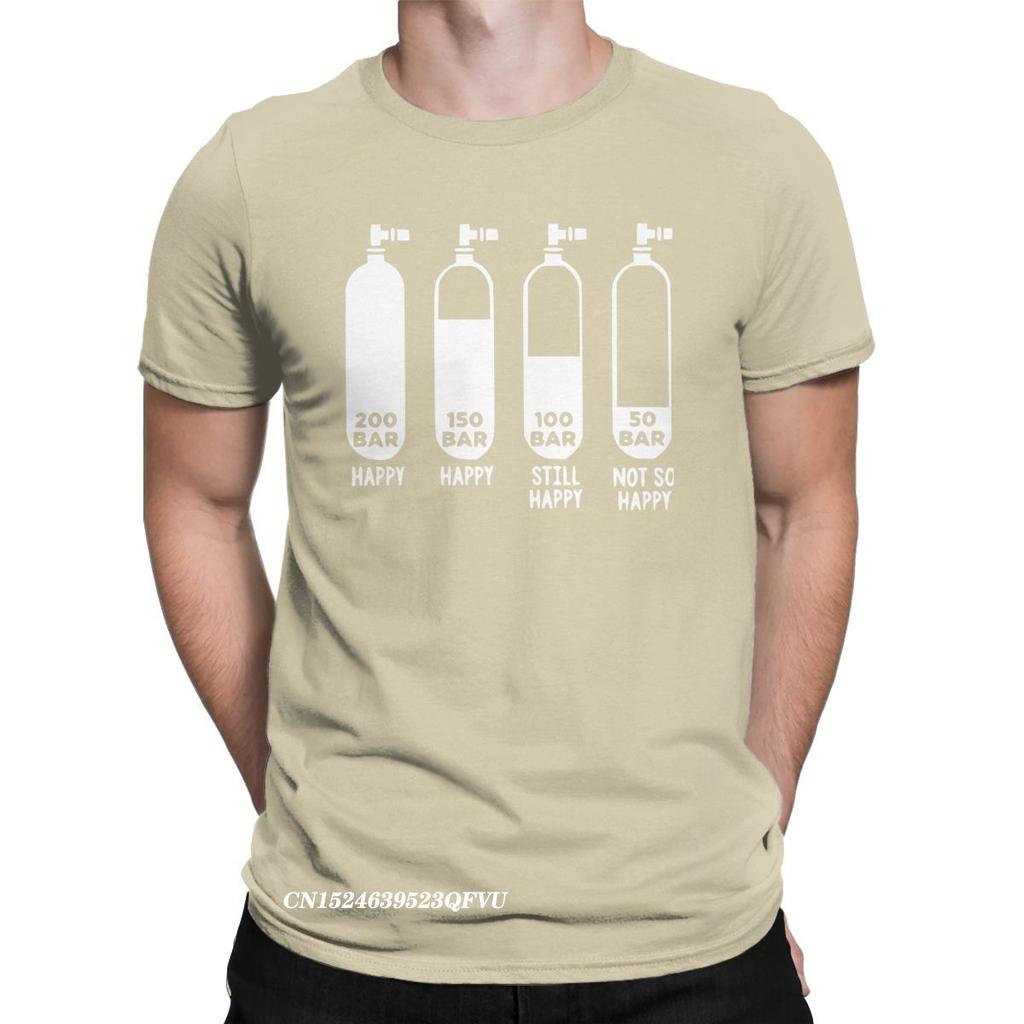 Мужская футболка Diving Divers 200 Bar Crazy Cotton Tees Harajuku Scuba Tshirt Round Gate Clothing Original