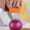1 Piece of Colorful Onion Slicer for Easy Onion Cutting. Kitchen Stainless Steel Onion Fork Onion and Potato Fixed Slicer