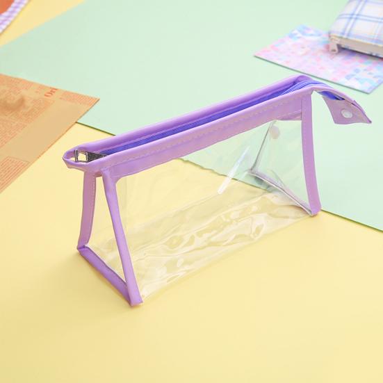 Сумка для хранения большой емкости с ручкой, прозрачный чехол из ПВХ на молнии для макияжа, косметический чехол для стирки для ежедневного использования