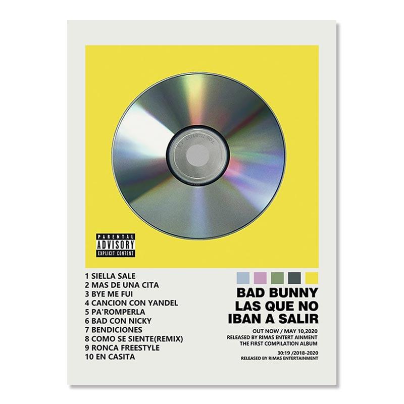 Bad Bunny Un Verano Sin Ti треклист музыкальный альбом хип-хоп живопись настенная живопись холст печать плакатов картина гостиная домашний декор