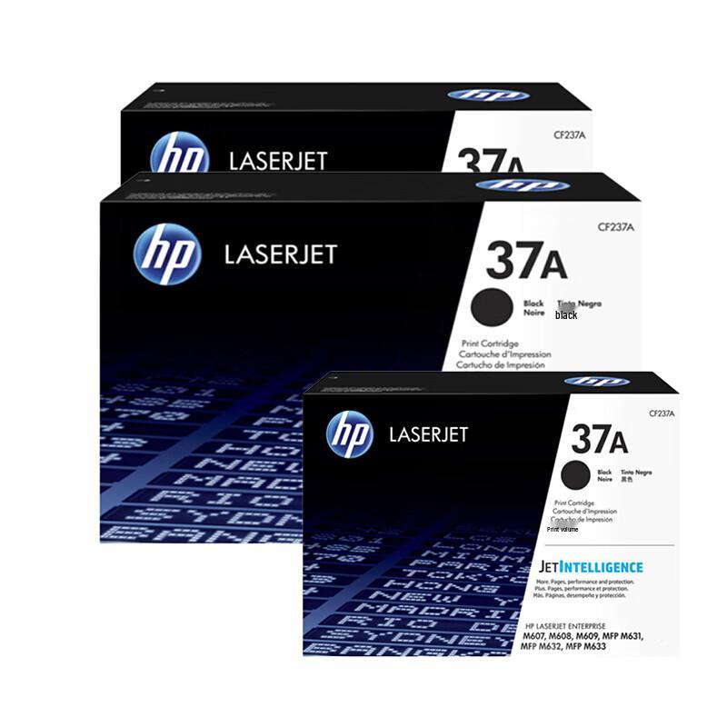 HP Оригинальный черный картридж с тонером CF237A 37A
