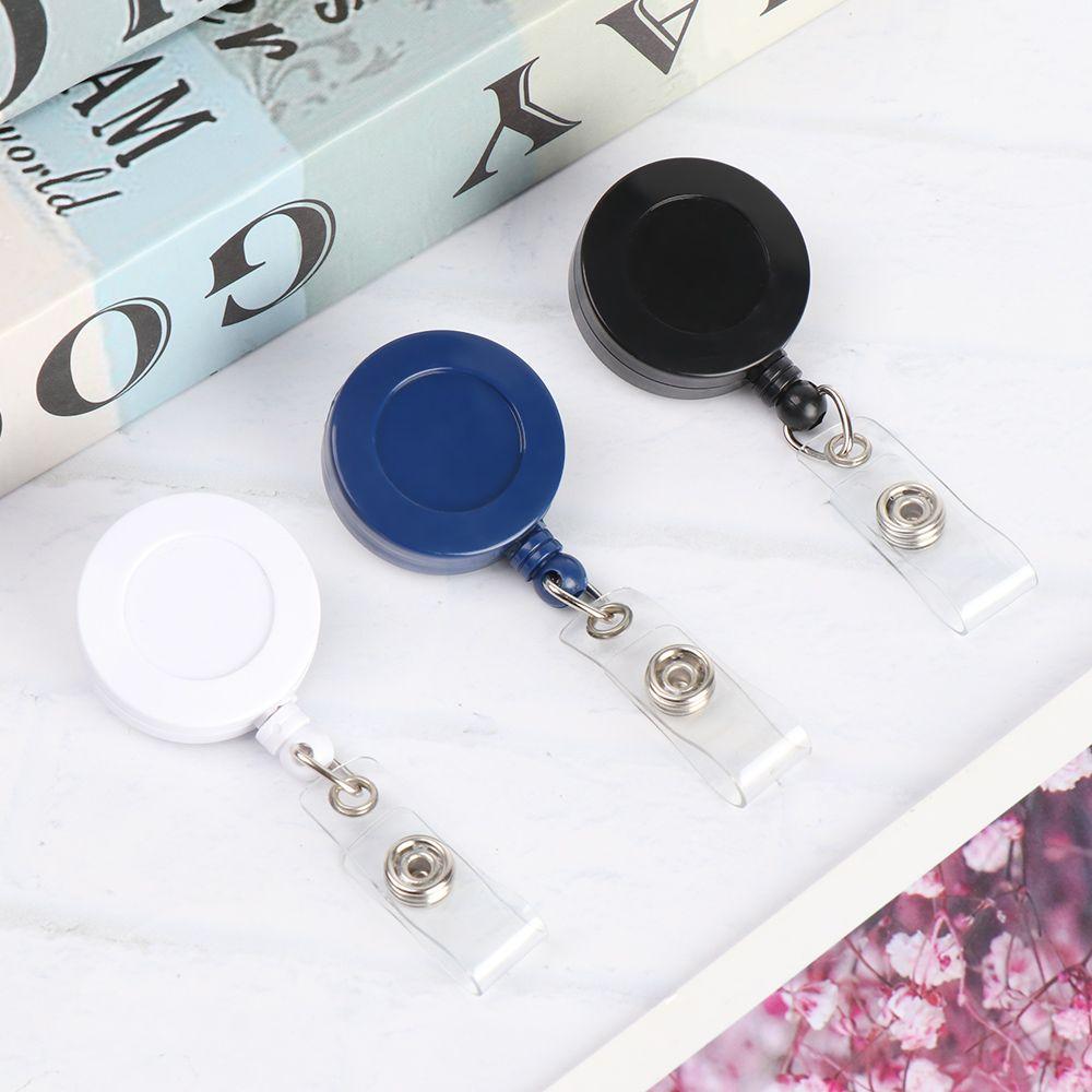 1pc High Quality Office Supplies Retractable Key Ring Lanyards Badge Holder Nurse ID Name Card
