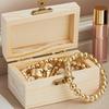 36pcs Small Wooden Box Wood Treasure Boxes with Lid for DIY Crafts (3.5 X 2.2 X 2 Inch)