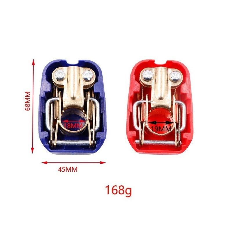 1 Pair Car Battery Terminal Connectors Positive Negative Car Battery Terminals Clamp Connector Quick Release Disconnect
