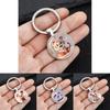 Twelve Zodiac Animal Pendant Keychain With Fun Cartoon Style Zinc Alloy For Festive Gifts