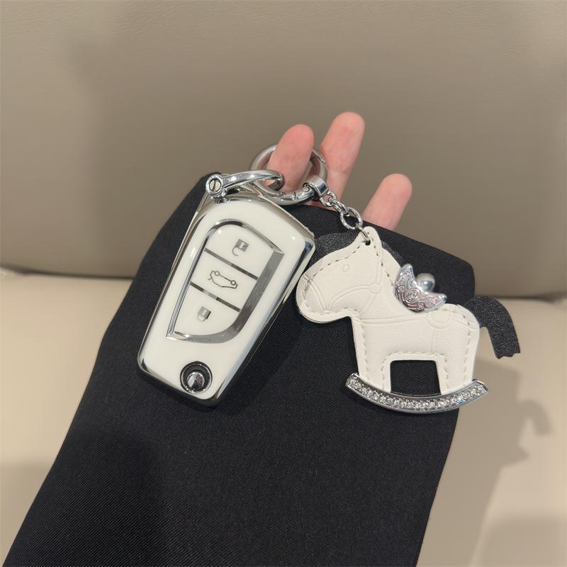 TPU Car Key Case Full Cove Shell Fob For Toyota RAV4 Corolla Altis Auris Aygo Yaris Crown Hilux Camry Verso TC IM Land Cruiser