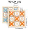 1pc Xo Tic Tac Toe Children Board Game Parent-child Interactive Logic Thinking Fun Game Children Puzzle Toys Gaming Gift