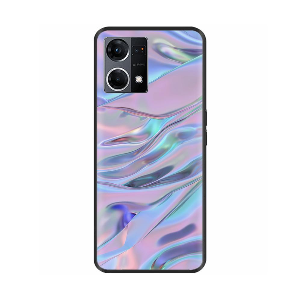 Силиконовый чехол для OPPO Reno 7 Чехол Reno7 Lite Полностью мягкая ТПУ задняя крышка Чехол для телефона для Oppo Reno7 Lite Reno7 4G Чехол Fundas Capa
