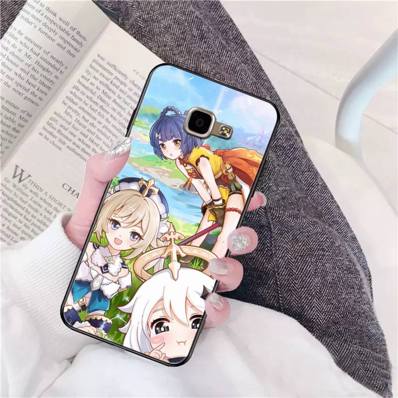 YNDFCNB Genshin Impact Phone Case for Samsung A6 A8 Plus A7 A9 A20 A20S A30 A30S A40 A50 A70