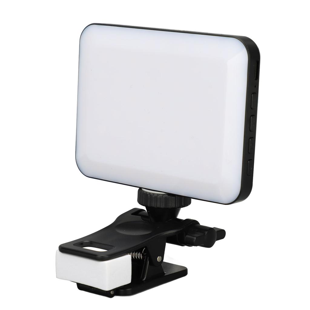 LED Video Light with Clip 3 Modes 9 Levels 3000k To 6500k Rechargeable LED Phone Light Pocket