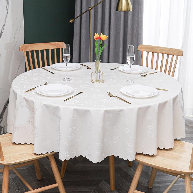 Новая современная круглая скатерть для банкетного отеля, многоцветная скатерть с принтом, водонепроницаемая маслостойкая моющаяся скатерть