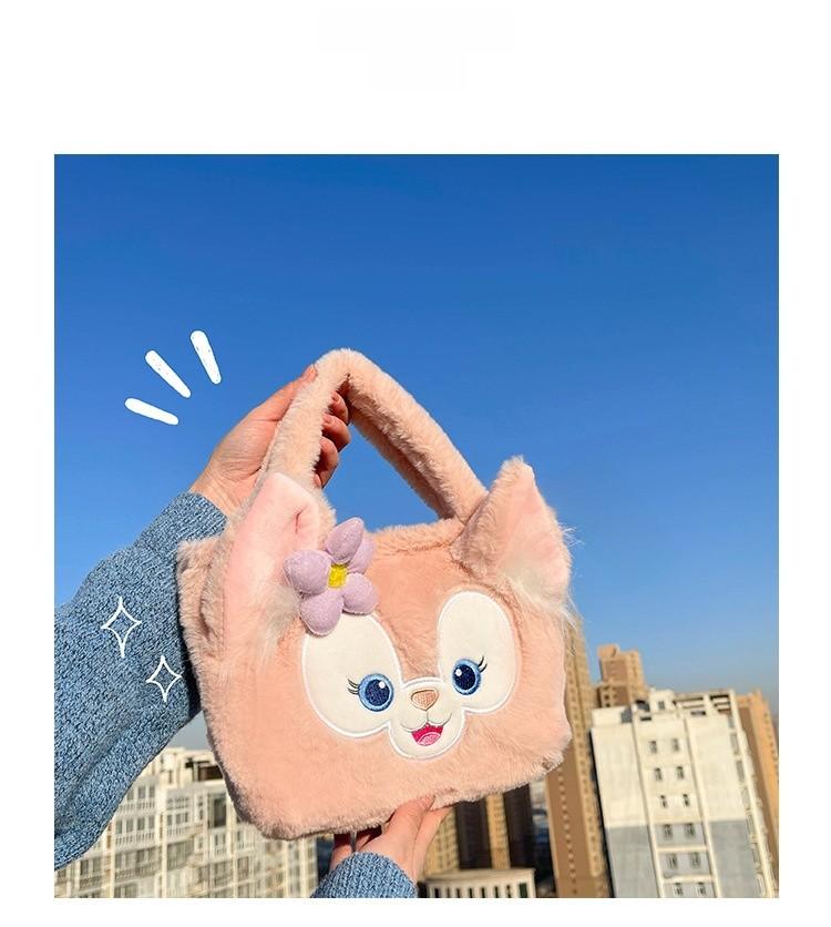 Plush Starry Sky Cartoon Tote Bag With Lightweight Fabric For Casual Travel And Girls