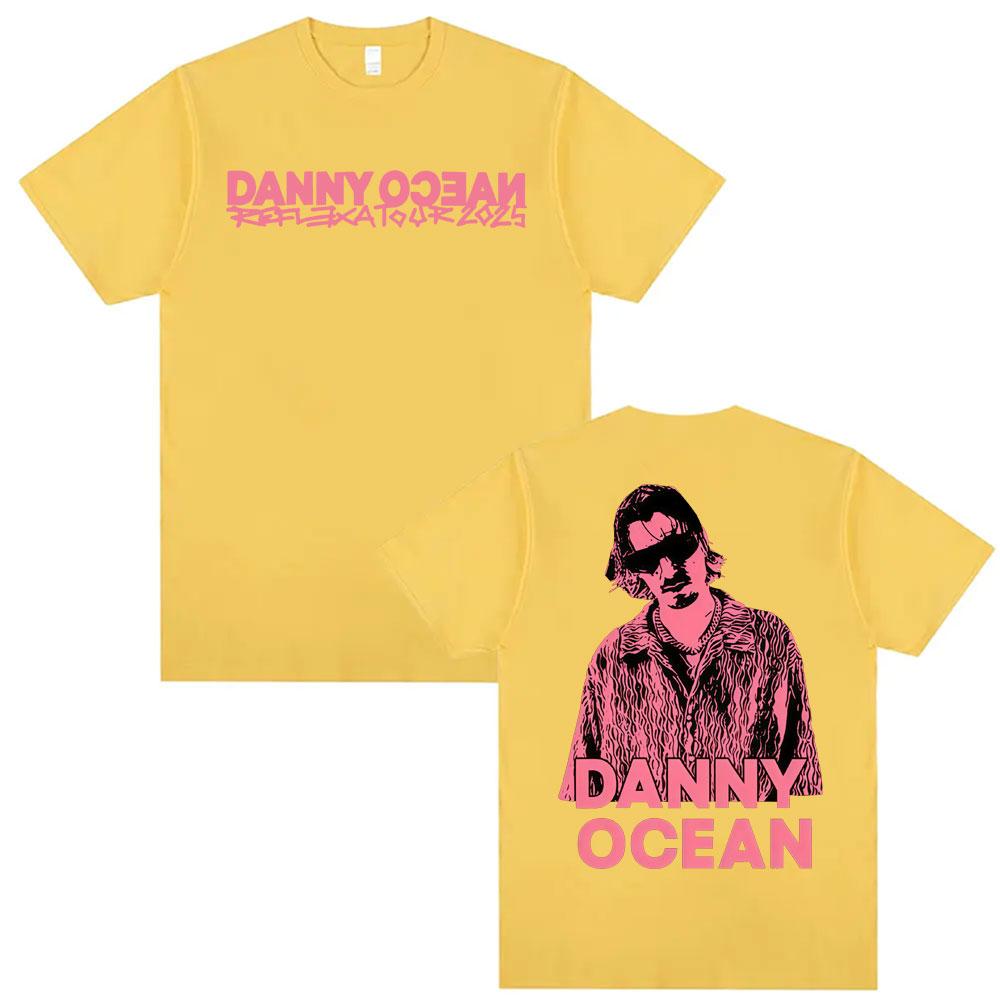 Rapper Danny Ocean Reflexa Tour Graphic T Shirts Mens Clothing Summer High Street Tshirts Male 100 Cotton Oversized Tshirt
