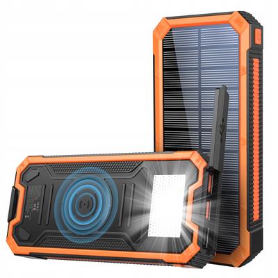Солнечная Powerbank 4xUSB 20000 мАч 20 Вт Индукционная IP65