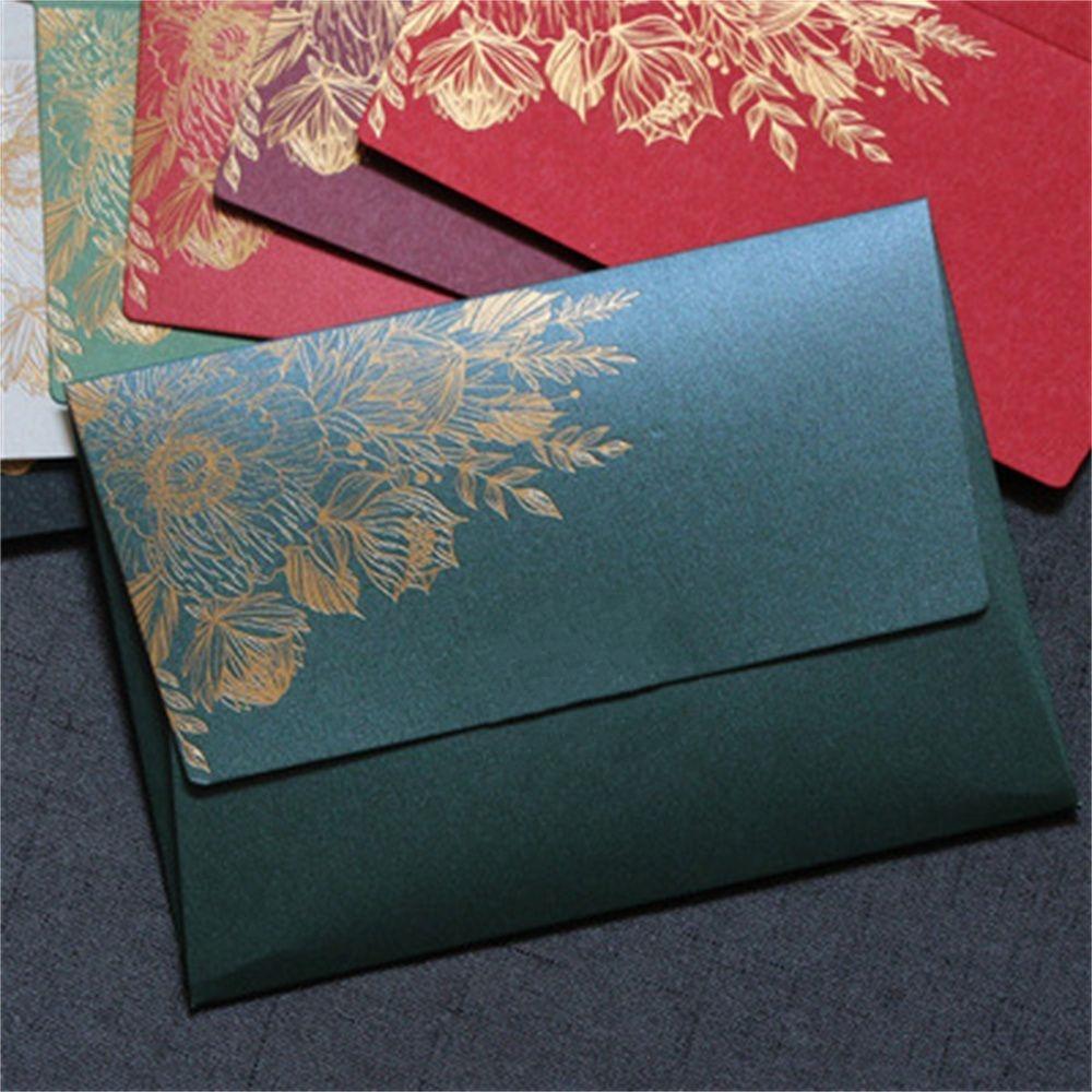 Vintage Bronzing Pattern 125mmX175mm Invitation Card Paper Envelopes Envelope Bag Wedding Envelopes