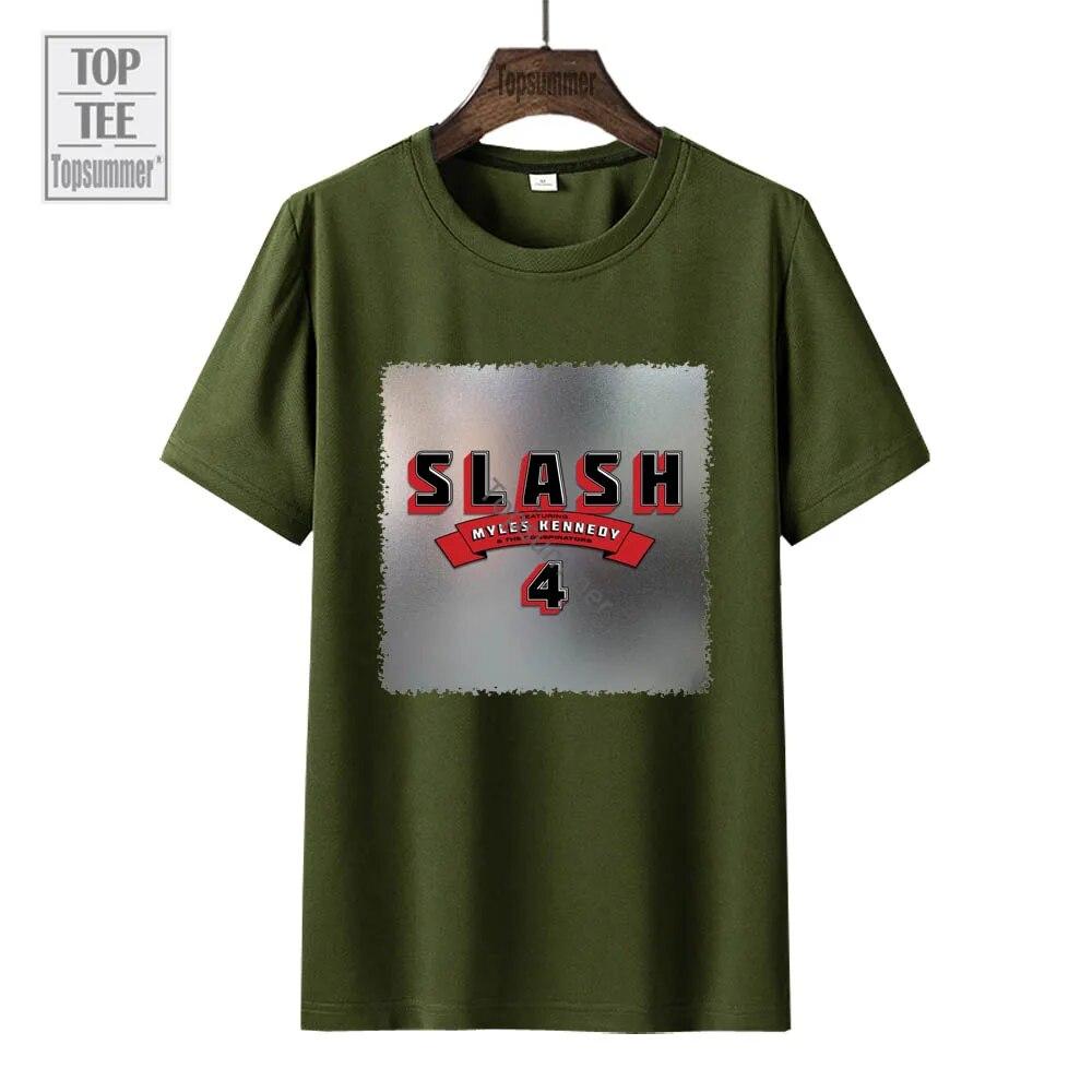 4 Album T Shirt Slash Tour T-Shirt Fashion Harajuku Oversized Tshirts Couples Graphic Print Tops