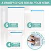 16 Pack Multiple Sizes Vacuum Storage Bags Hand Roll Durable Space Saver Bags For Clothes Clothing Travel Moving Must Have