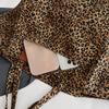 Yogodlns Женские холщовые винтажные сумки через плечо с леопардовым принтом, большой емкости, для отдыха, шопинга, поездок на работу, сумка-тоут