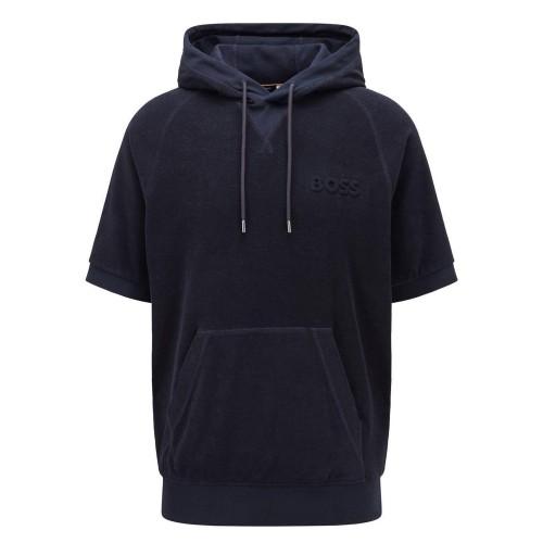 Boss Mens Sealy 09 Hooded Short-Sleeved Sweatshirt