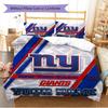 Name Custom New York Giants Pattern Bedding Set Quilt Cover Pillowcase Home Decor Gift (1 * duvet cover + 2 * pillowcase, without core)
