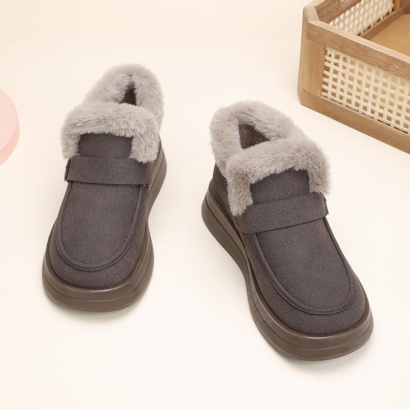 Taiheyuan Winter Women's Anti slip Soft Bottom Comfortable Casual Fashion Short Boots Windproof Thickened Plush Cold resistant Warm Cotton Boots