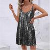 No Brand Sexy Nightclub Mini Skirt With Rhinestone Embellishments For Night Out