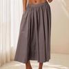 Женская повседневная юбка Легкая элегантная А-силуэта с высокой талией Летняя пляжная юбка для отпуска