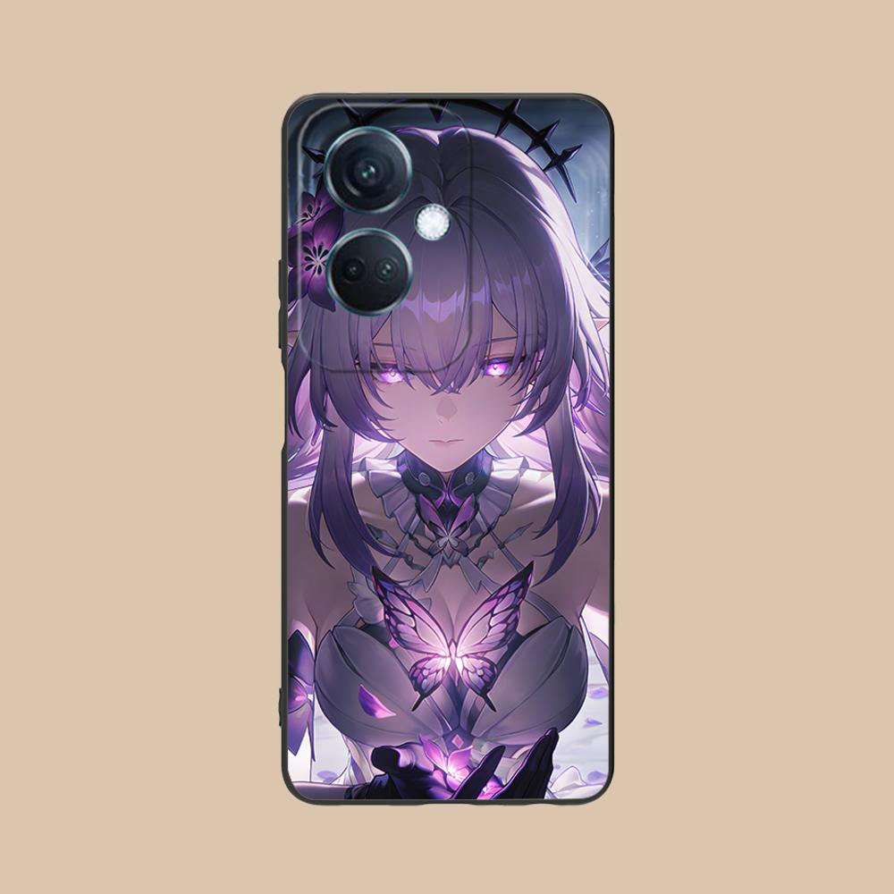 HSR Castorice Матовый ТПУ Чехол для Мобильного Телефона для OPPO Find X9 X8 X7 X6 X5 X3 X2 Plus s Pro Ultra Lite Цветной Печатный Чехол