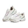 Skechers D'Lites 1.0 Кожа, Сетка Шнуровка Низкие Кроссовки на Толстой Подошве Женские Белый Серый Розовый 149642-WMLT