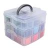Embroidery Thread ThreeLayer Box 150Color Plastic Board Sewing Thread for Sewing Craft Products
