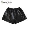 Кожаные тёплые стильные шорты для девочек