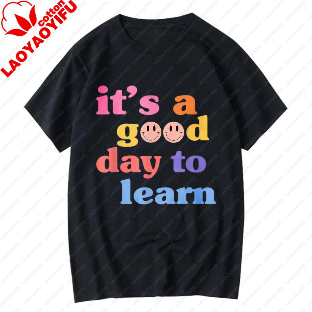 Teach Retro Gradient Varsity Letter Graphic TShirt Teacher Classroom Back To School Casual Cotton Short Sleeve Basic Tee Top