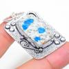 K2 Blue Azurite Handmade 925 Sterling Silver Jewelry Pendant 2.13" K8k59