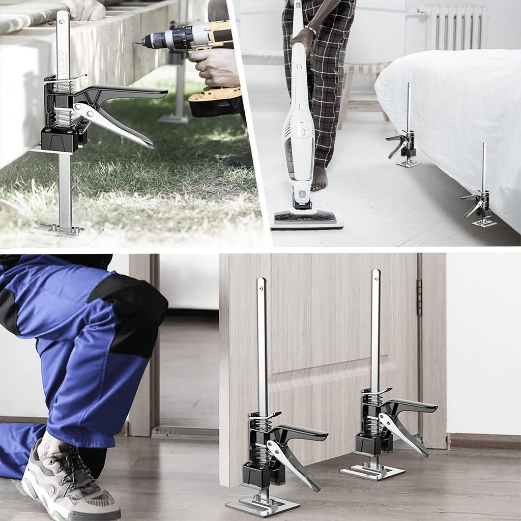Hand Lifting Jack Tool 15.55 Inch Furniture Lifter Labor Saving Arm Household Cabinet Installation Tool Set