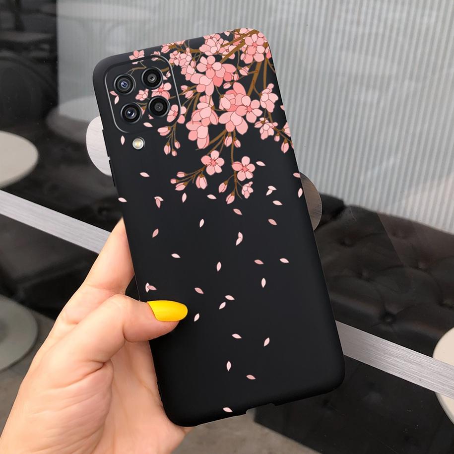 Чехол для Samsung M32 Силиконовая задняя крышка Чехол для телефона с цветами Для Samsung Galaxy M32 M12 M42 M52 A12 A22 A32 A42 A52 A72 5G Мягкий чехол